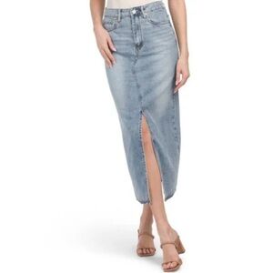 NWT Anthropologie X Blank NYC Maxi Denim Skirt